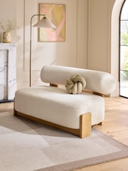Cosy Boucle Ivory Natural Nellie Accent Sofa Chair - Image 1 of 9