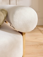 Cosy Boucle Ivory Natural Nellie Accent Sofa Chair - Image 2 of 9