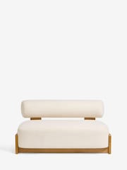 Cosy Boucle Ivory Natural Nellie Accent Sofa Chair - Image 5 of 9