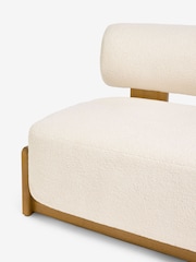 Cosy Boucle Ivory Natural Nellie Accent Sofa Chair - Image 8 of 9
