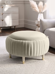 Soft Velvet Pebble Natural Evie Coffee Table - Image 1 of 11