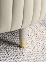 Soft Velvet Pebble Natural Evie Coffee Table - Image 5 of 11