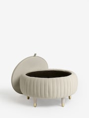 Soft Velvet Pebble Natural Evie Coffee Table - Image 8 of 11