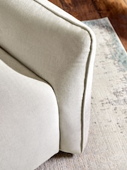 Fine Chenille Light Grey Ashby Accent Chair - Image 2 of 9