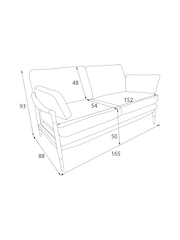 Vintaged Faux Leather Light Brown Flinton Sofa - Image 4 of 10