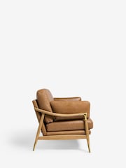 Vintaged Faux Leather Light Brown Flinton Sofa - Image 7 of 10