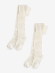 Monsoon Natural Frosted Tights 2 Pack - Image 1 of 3