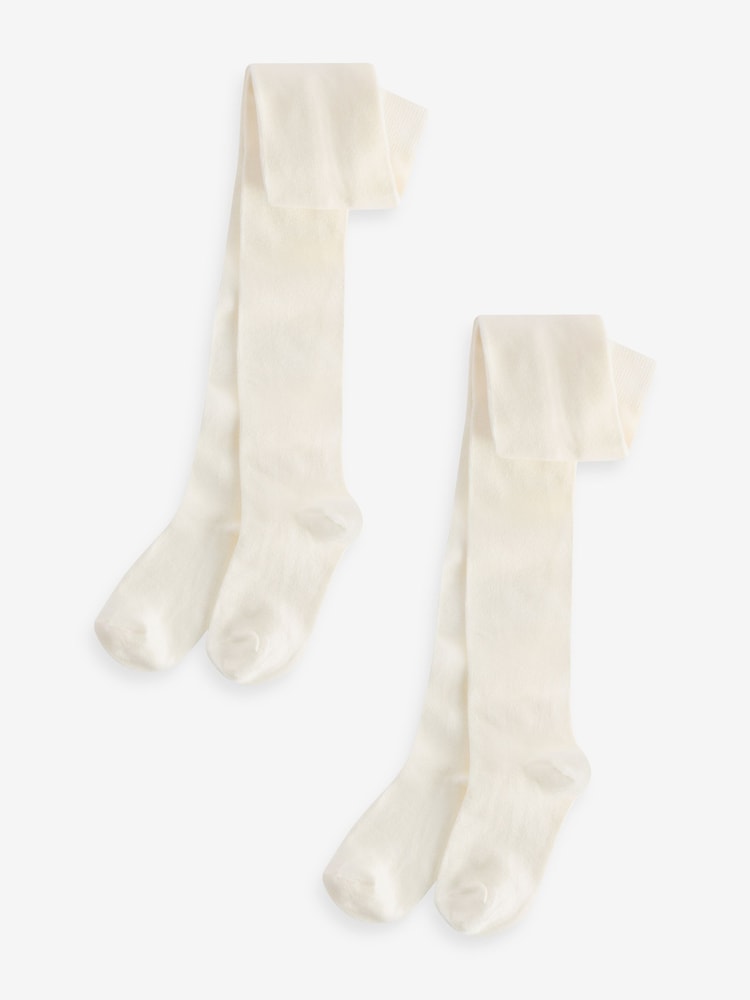 Monsoon Natural Frosted Tights 2 Pack - Image 1 of 3