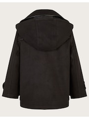 Monsoon Black Hooded Peacoat - Image 2 of 2