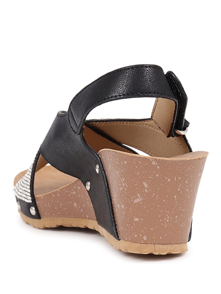 Buy Pavers Black Ladies Smart Sandals from Next USA