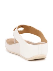 Pavers White Toe Post Sandals - Image 3 of 5