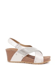 Pavers Silver Ladies Smart Sandals - Image 1 of 5