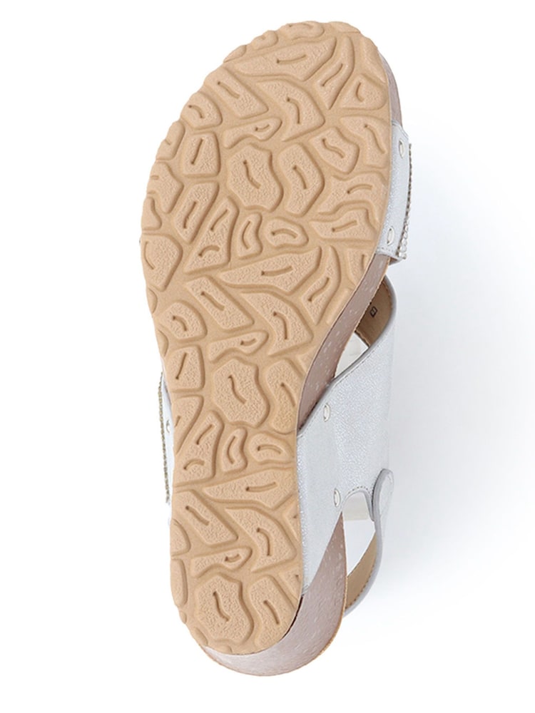 Pavers Silver Ladies Smart Sandals - Image 5 of 5