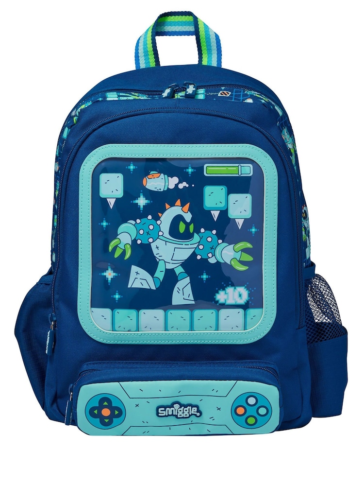 Smiggle Blue Junior Happy Tales Character Backpack - Image 1 of 6 Smiggle Blue Junior Happy Tales Character Backpack - Image 1 of 6