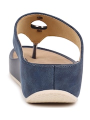 Pavers Blue Toe Post Sandals - Image 3 of 5
