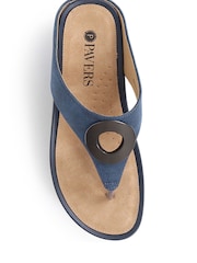 Pavers Blue Toe Post Sandals - Image 4 of 5