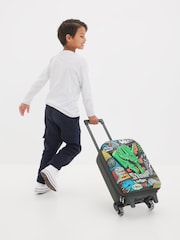 Smiggle Grey Happy Tales Junior Hardtop Trolley Bag - Image 4 of 4