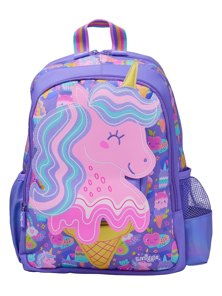 Smiggle Purple Junior Happy Tales Character Backpack - Image 1 of 4