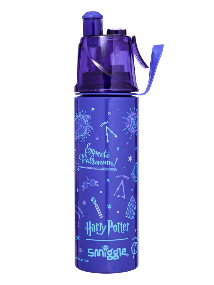 Smiggle Purple Harry Potter Spritz Insulated Stainless Steel Drink Bottle 500ml - Image 1 of 1