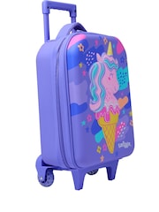 Smiggle Purple Happy Tales Junior Hardtop Trolley Bag - Image 3 of 5