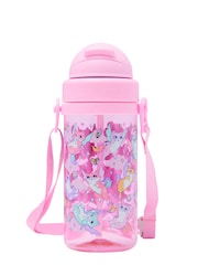 Rosa - Botella pequeña de plástico con correa para 400 ml Happy Tales de Smiggle - Imagen 2 de 2