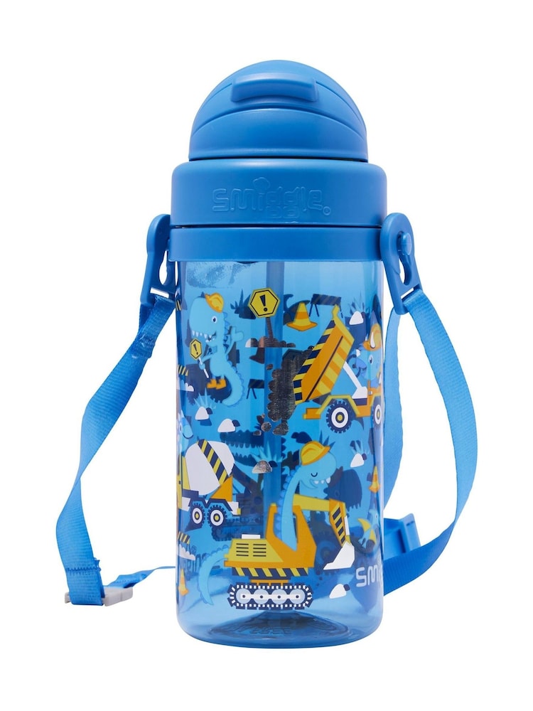 Smiggle Blue Big Dreams Teeny Tiny Plastic Drink Bottle With Strap 400Ml - Image 3 of 3
