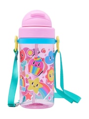 Smiggle Pink Big Dreams Teeny Tiny Plastic Drink Bottle With Strap 400Ml - Image 2 of 3