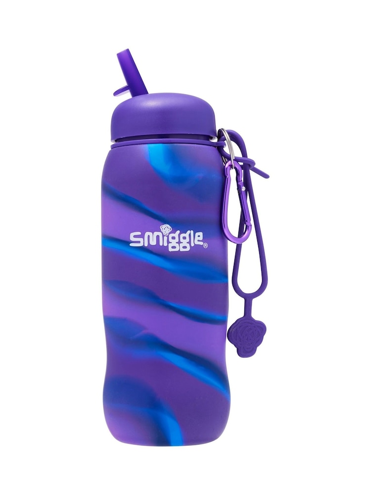 Smiggle Purple Freestyle Silicone Bottle 630ML - Image 1 of 3