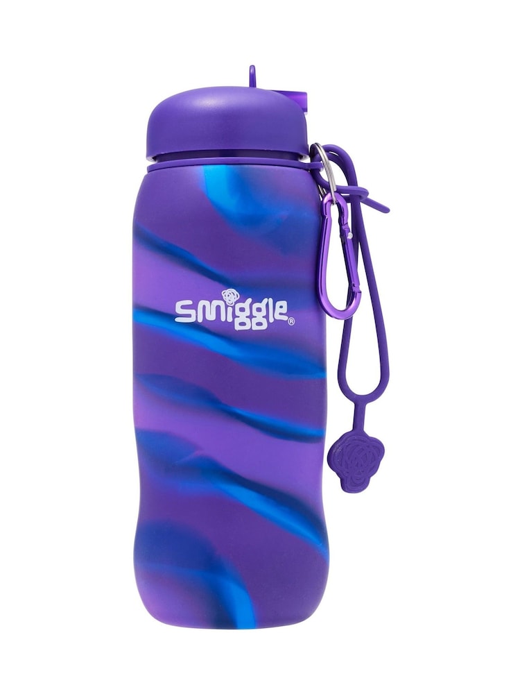 Smiggle Purple Freestyle Silicone Bottle 630ML - Image 2 of 3