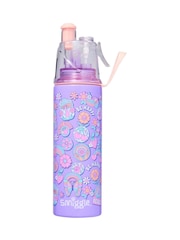 Fioletowy - Stalowa izolowana butelka na napoje Smiggle Limitless Spritz 500 ml - Image 1 of 1