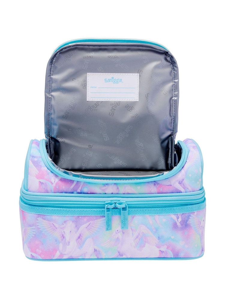 Smiggle Dark Blue Freestyle Double Decker Lunchbox - Image 2 of 3