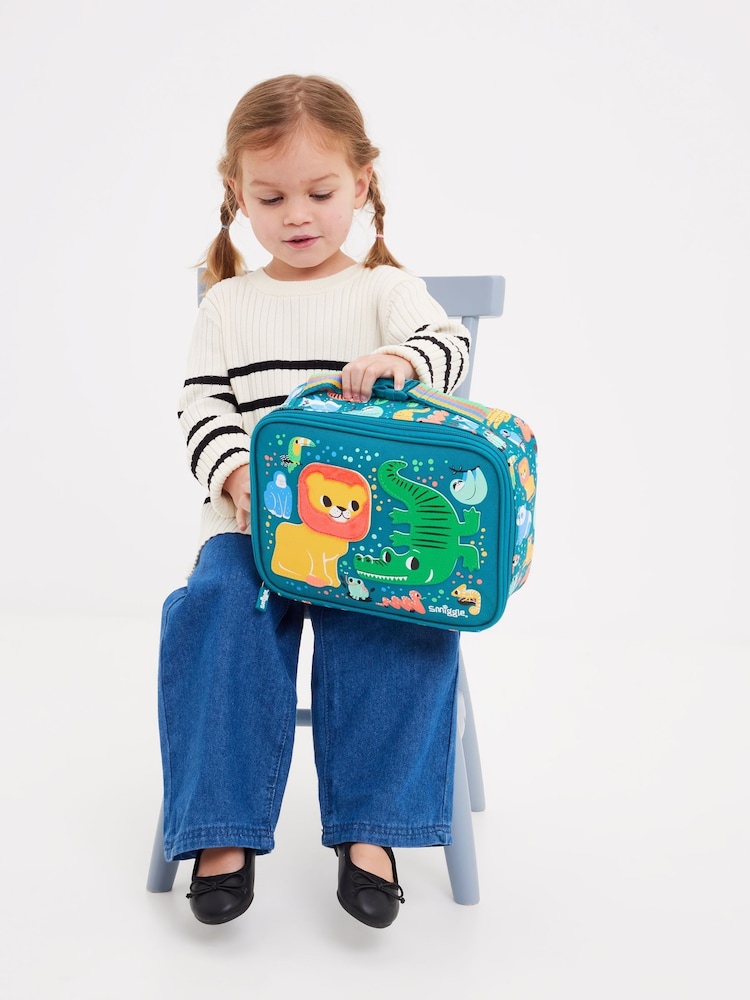 Smiggle Green Big Dreams Teeny Tiny Square Lunchbox - Image 5 of 5