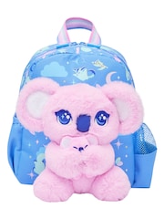 Smiggle Blue Big Dreams Teeny Tiny Backpack With Detachable Plush Toy - Image 1 of 6