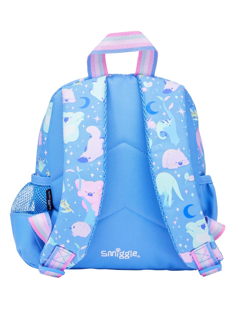 Smiggle Blue Big Dreams Teeny Tiny Backpack With Detachable Plush Toy - Image 2 of 6