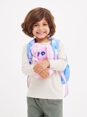 Smiggle Blue Big Dreams Teeny Tiny Backpack With Detachable Plush Toy - Image 4 of 6