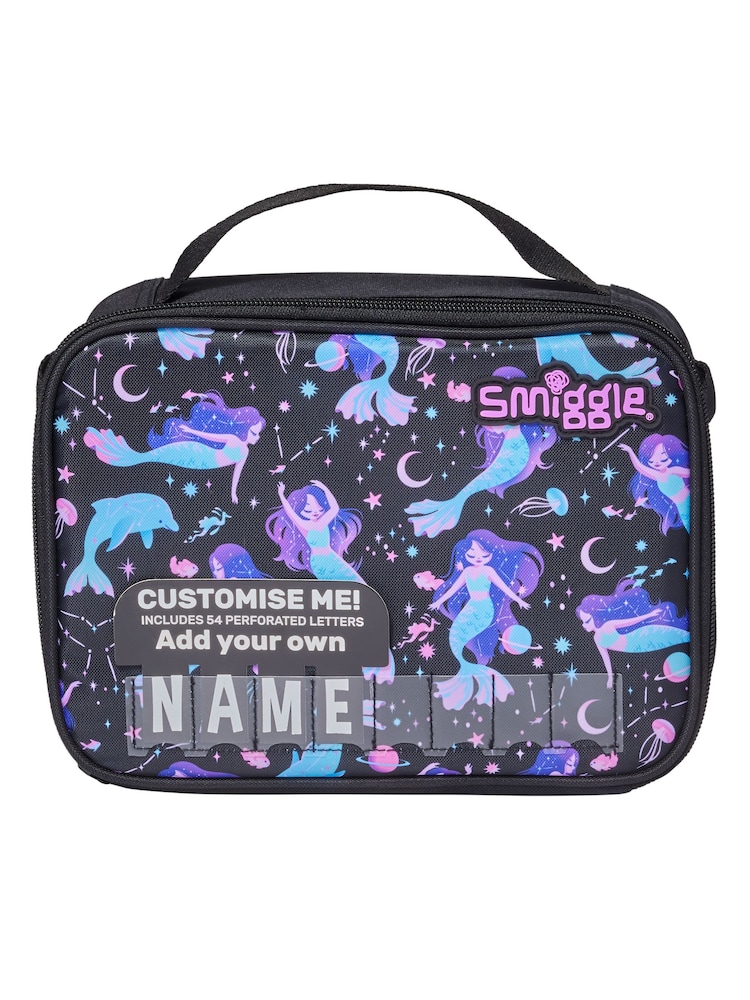 Schwarz - Smiggle, Limitless Oblong, Lunchbox mit Namensetikett - Bild 1 von 5