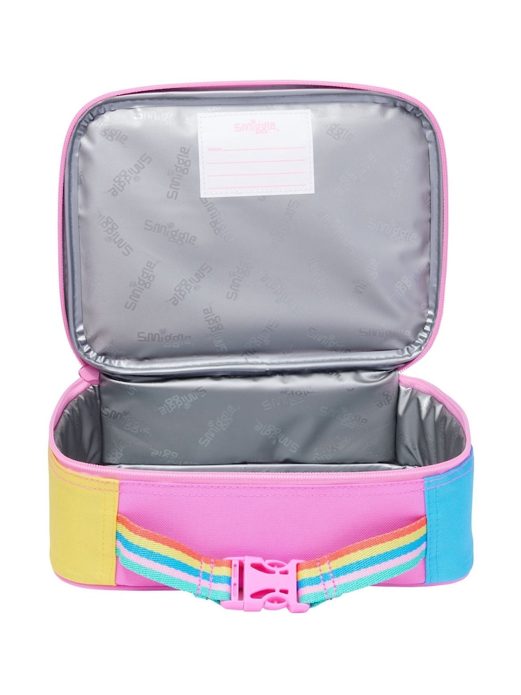 Smiggle Pink Big Dreams Teeny Tiny Square Lunchbox - Image 2 of 4