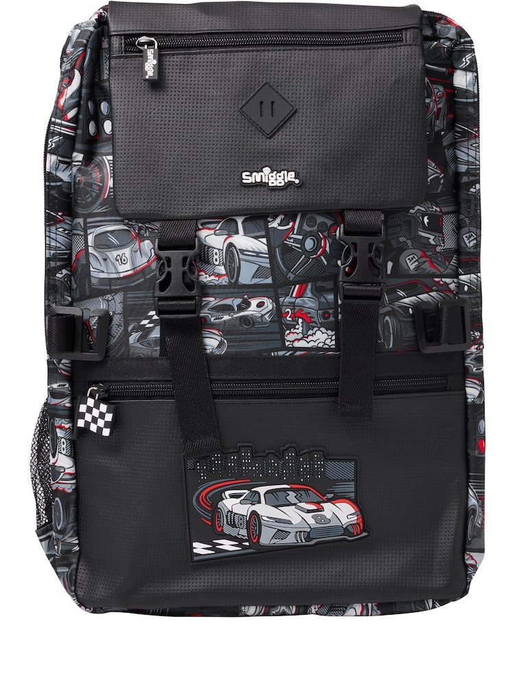 Smiggle Dark Black Limitless Attach Foldover Bag - Image 1 of 4
