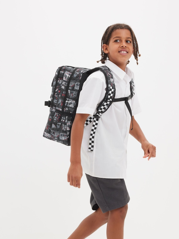Smiggle Dark Black Limitless Attach Foldover Bag - Image 4 of 4