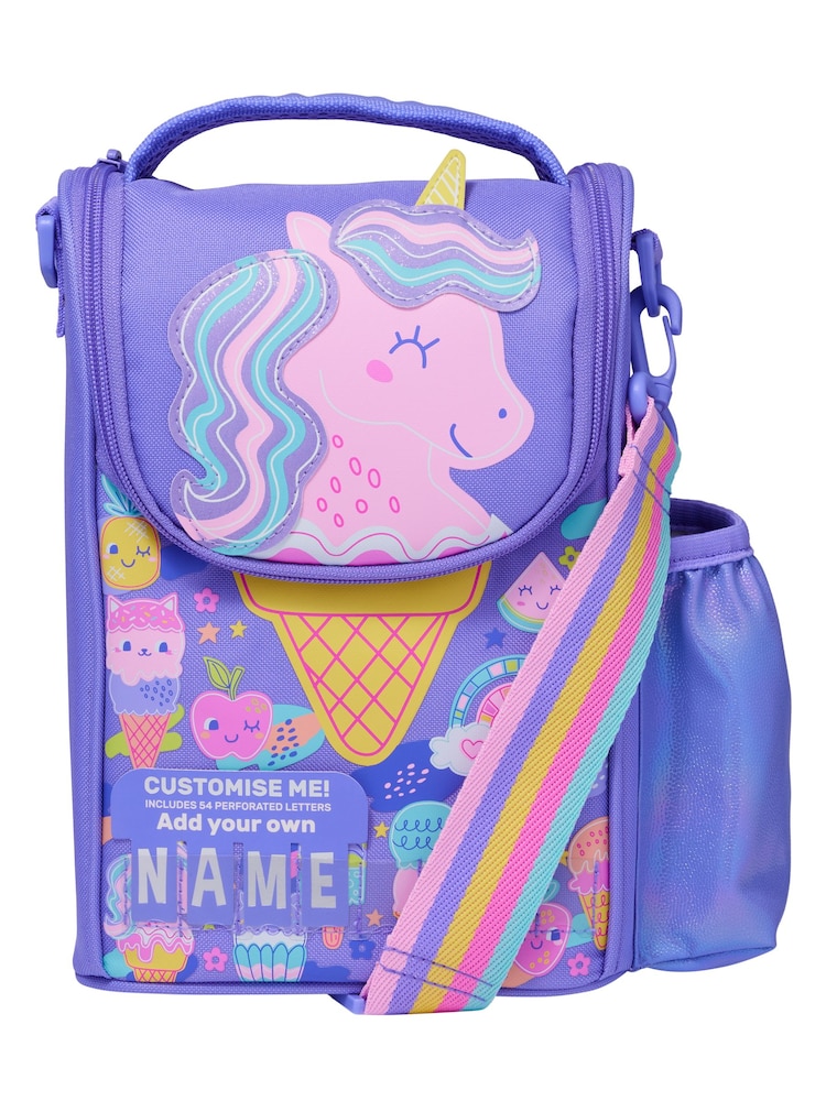 Smiggle Purple Happy Tales Junior Id Lunchbox With Strap - Image 1 of 4