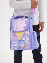 Smiggle Purple Happy Tales Junior Id Lunchbox With Strap - Image 3 of 4