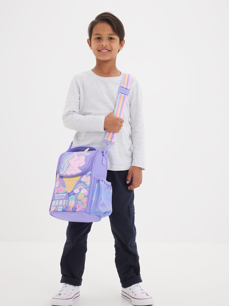 Smiggle Purple Happy Tales Junior Id Lunchbox With Strap - Image 4 of 4