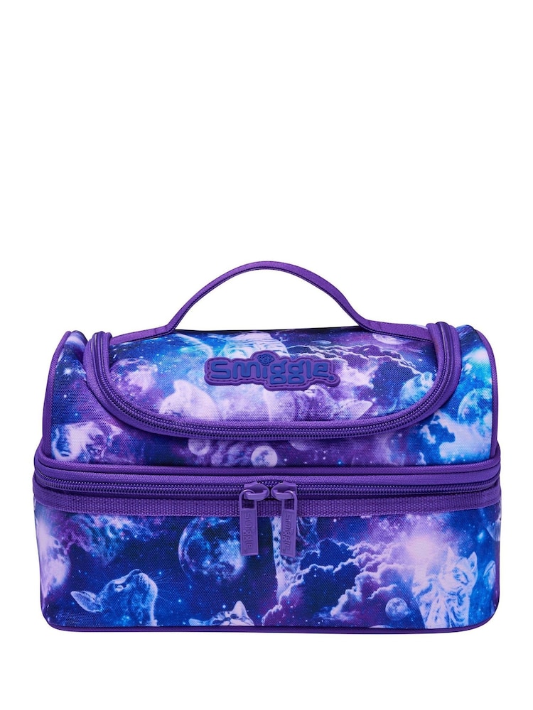 Smiggle Purple Freestyle Double Decker Lunchbox - Image 1 of 3