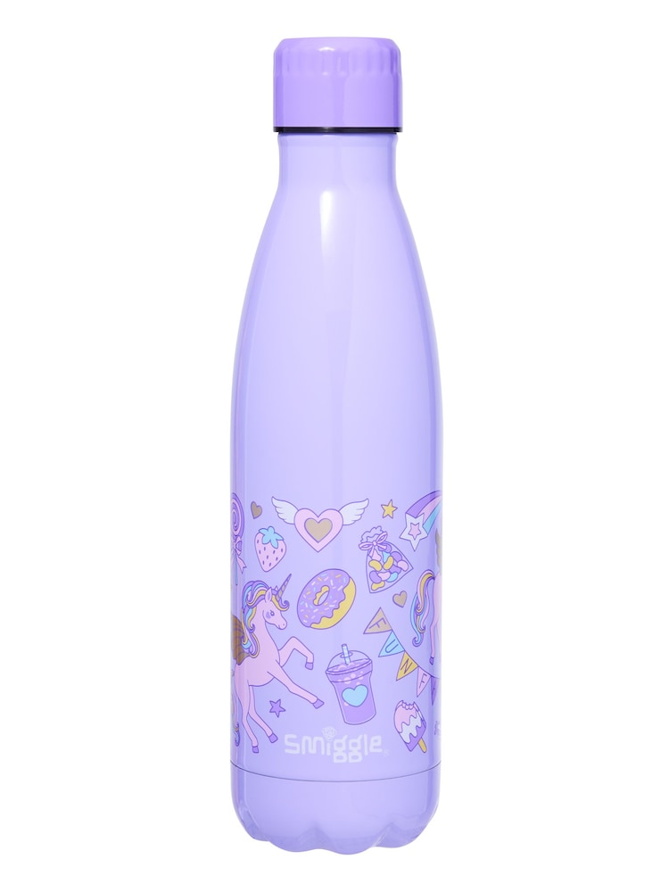 Smiggle Purple Fun Fair Wonder Insulated Steel Drink Bottle 500Ml - Image 1 of 1