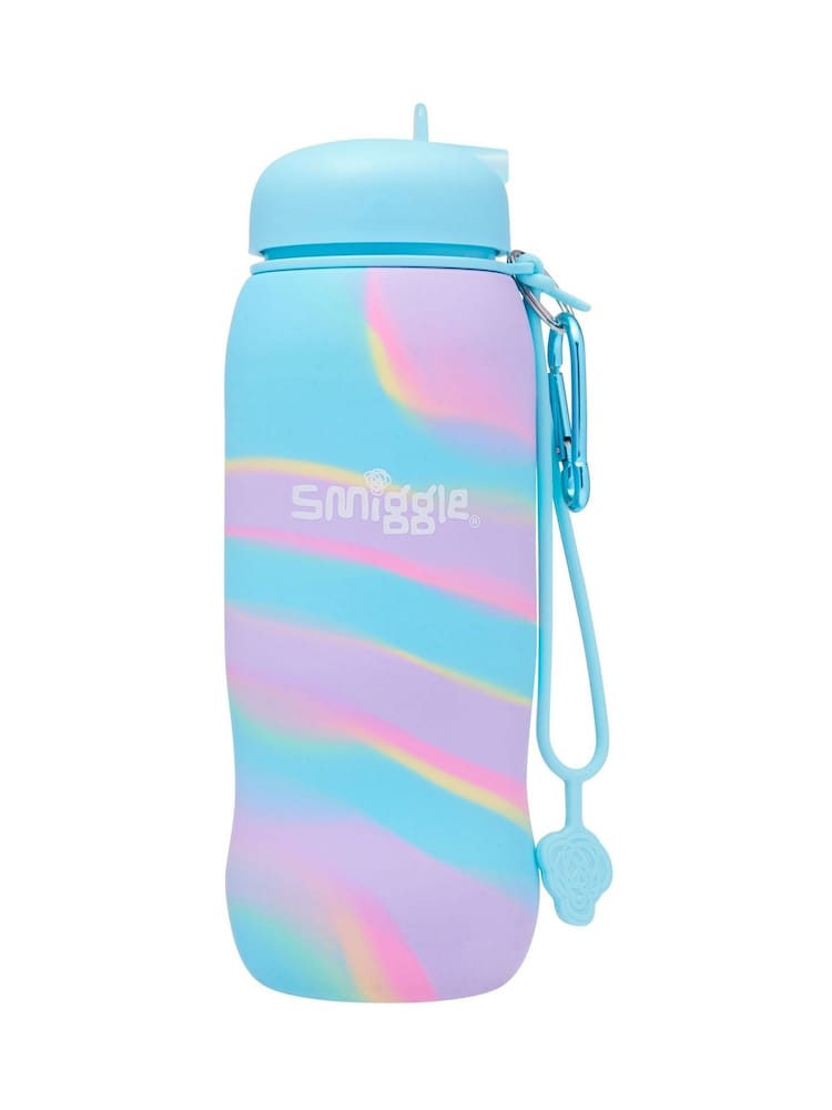 Smiggle Dark Blue Freestyle Silicone Bottle 630ML - Image 2 of 3 Smiggle Dark Blue Freestyle Silicone Bottle 630ML - Image 2 of 3