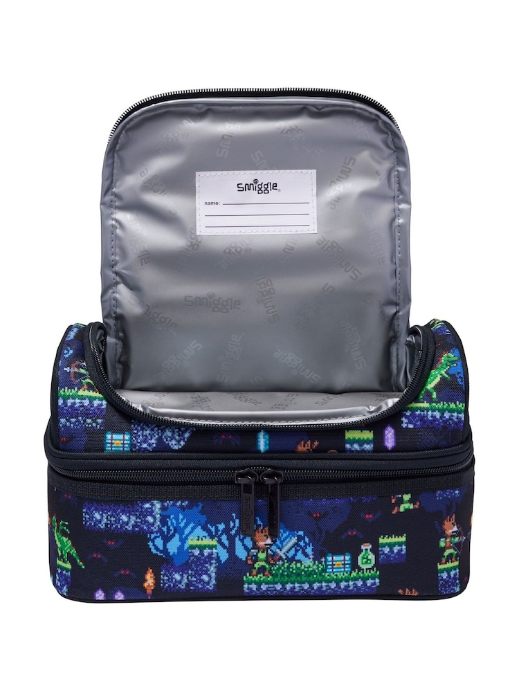 Smiggle Black Freestyle Double Decker Lunchbox - Image 2 of 3