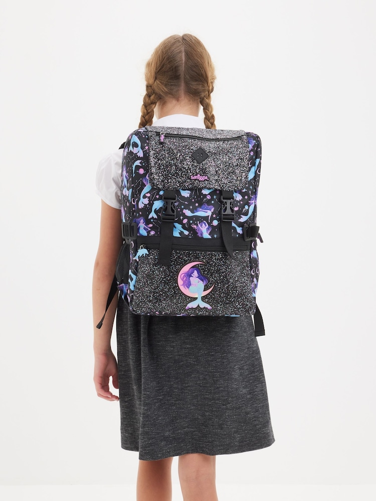 Smiggle Black Limitless Attach Foldover Bag - Image 4 of 4