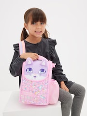 Smiggle Pink Happy Tales Junior Id Lunchbox With Strap - Image 1 of 4