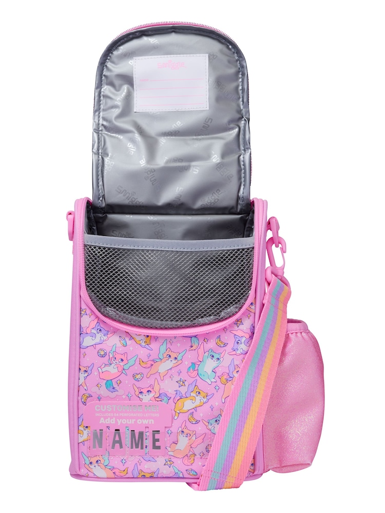 Smiggle Pink Happy Tales Junior Id Lunchbox With Strap - Image 4 of 4