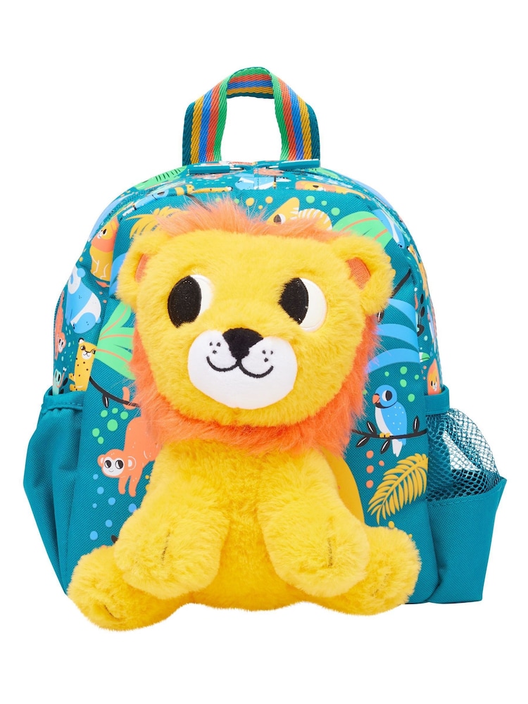Smiggle Green Big Dreams Teeny Tiny Backpack With Detachable Plush Toy - Image 1 of 5
